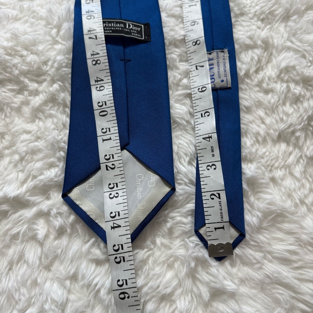 Christian Dior Cobalt Blue Neck Tie - Picture 4 of 13